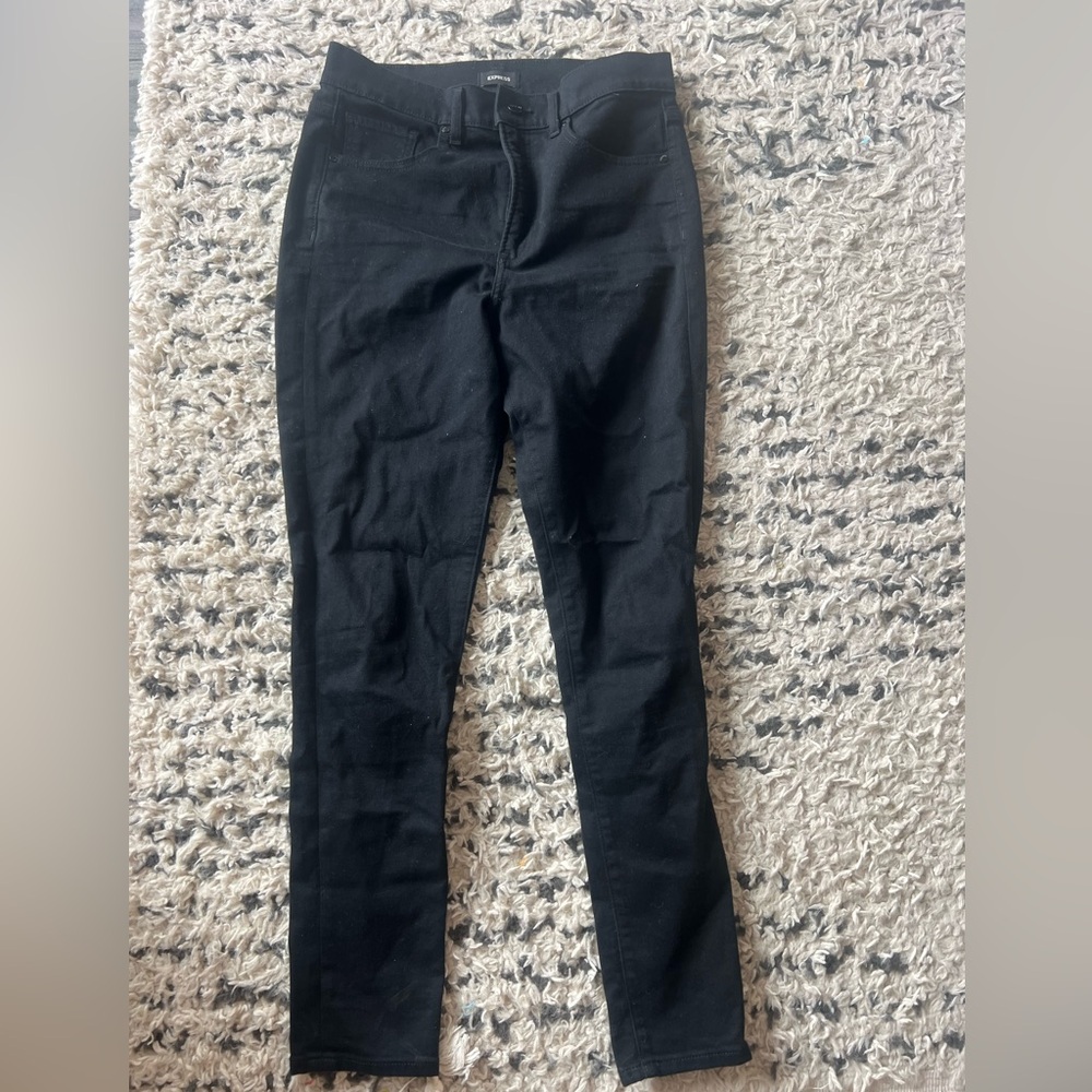 Express Black high rise skinny Jeans